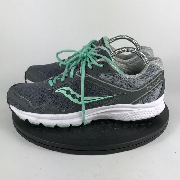 Saucony Grid Cohesion 10 Gray/Green Running Shoes S15333-3 Women’s Size 9.5 - Picture 8 of 12